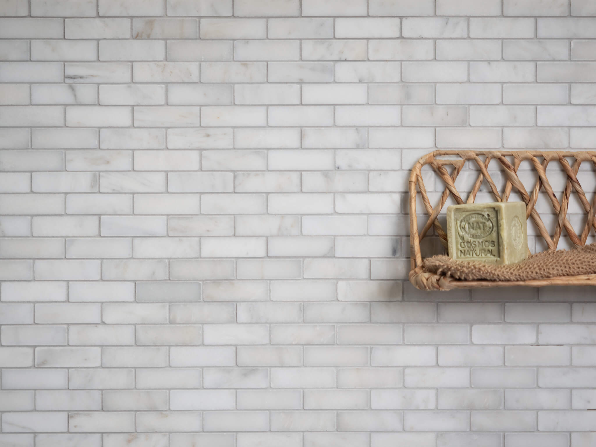 Calacatta Subway Mosaic Tiles