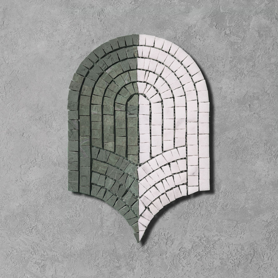 Green-White-Marble-Fan-Scallop-Mosaic