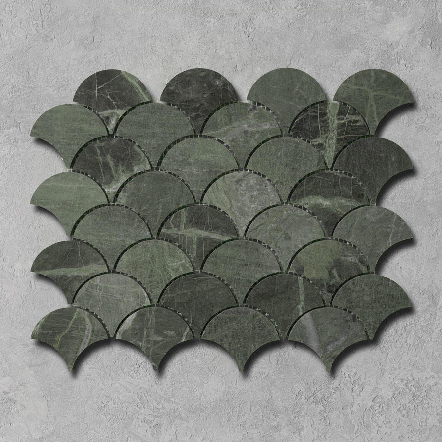 Verde-Green-Marble-Scallop-Shell-Mosaic-Tiles