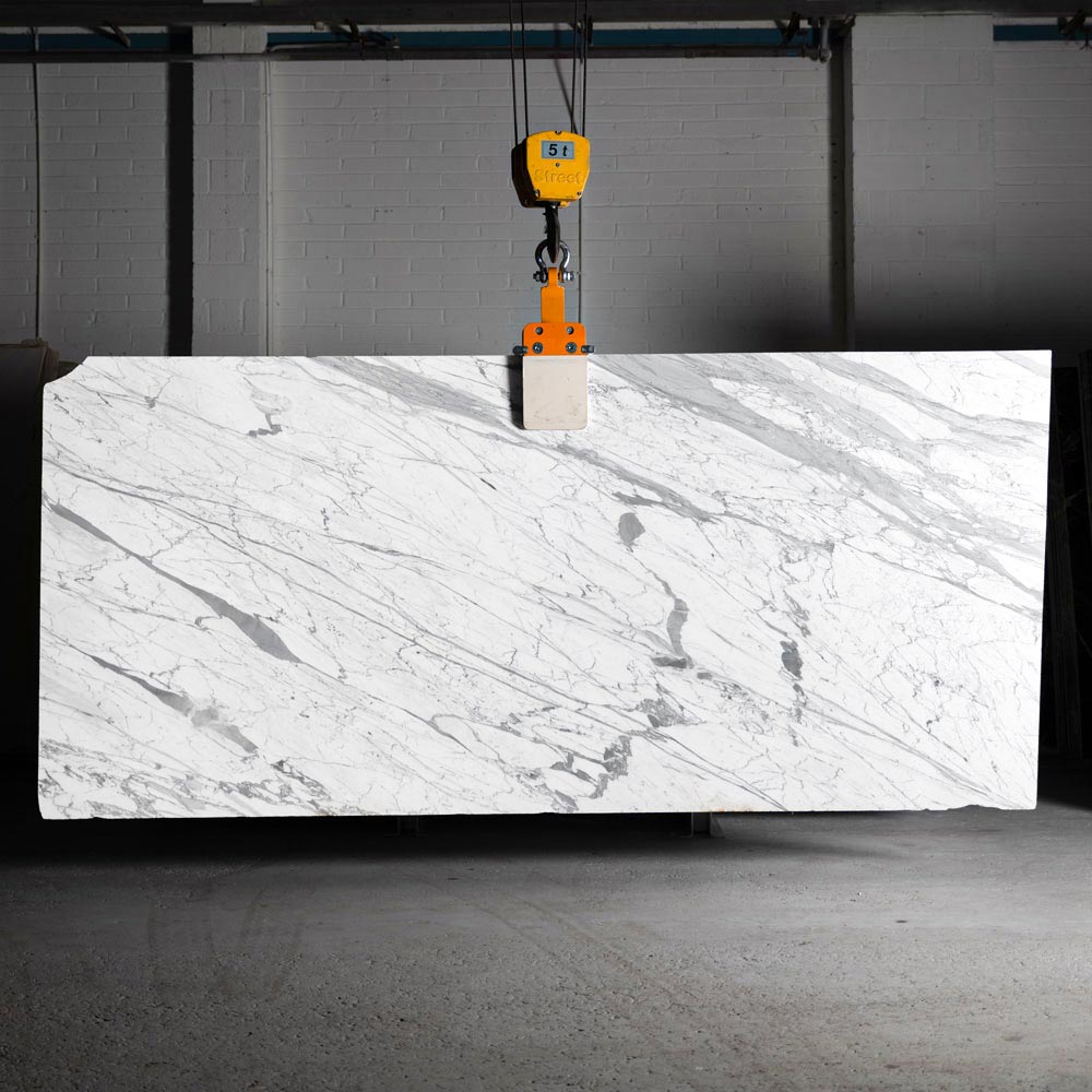 Statuario Venato White Marble Slabs 48282 - Image 5