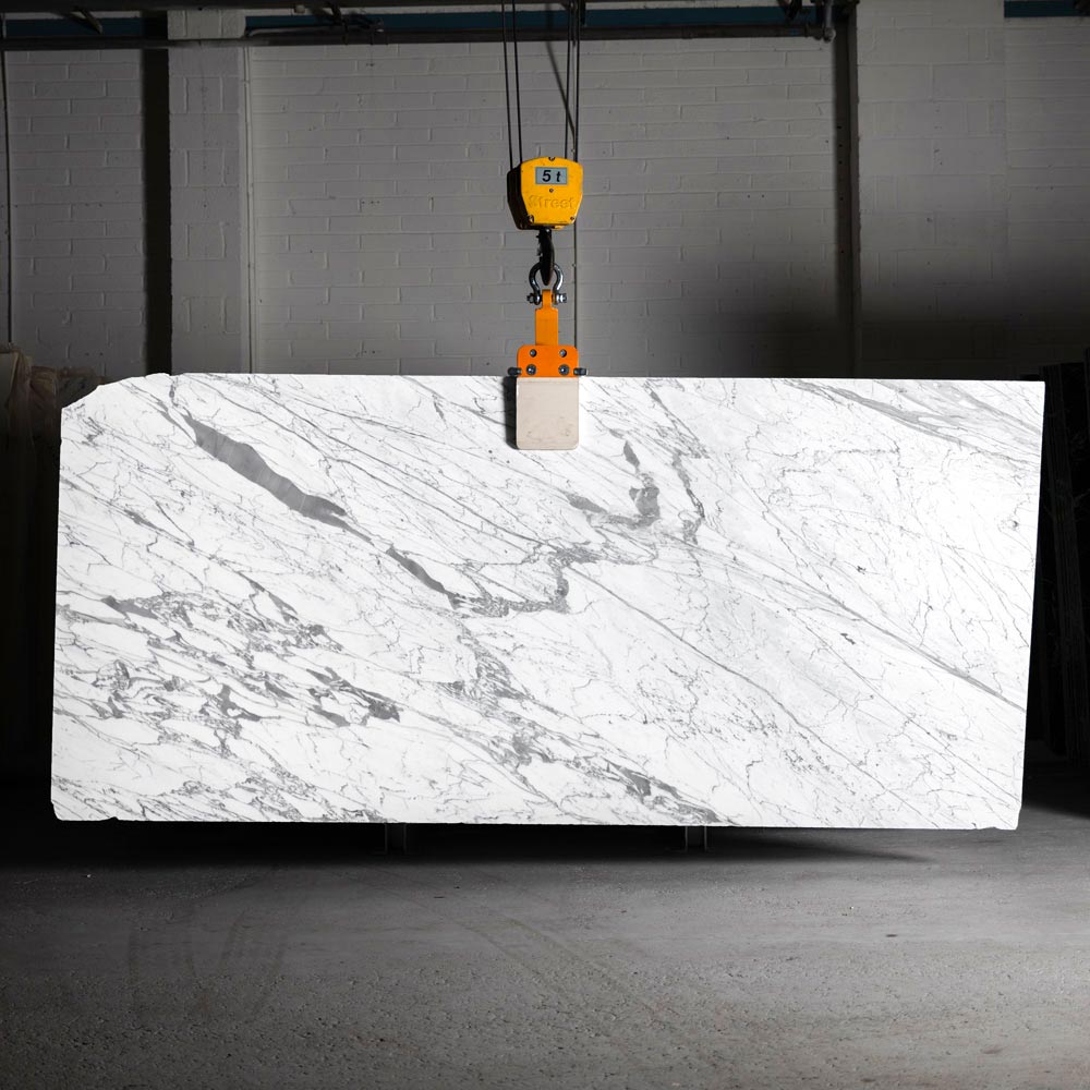 Statuario Venato White Marble Slabs 48282 - Image 7