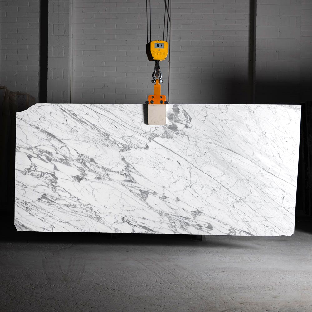 Statuario Venato White Marble Slabs 48282 - Image 8