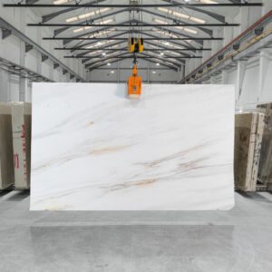 Thassos Amber White Marble Slabs Polished 63301
