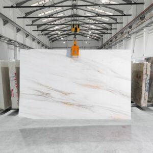 Thassos Amber White Marble Slabs Polished 63305