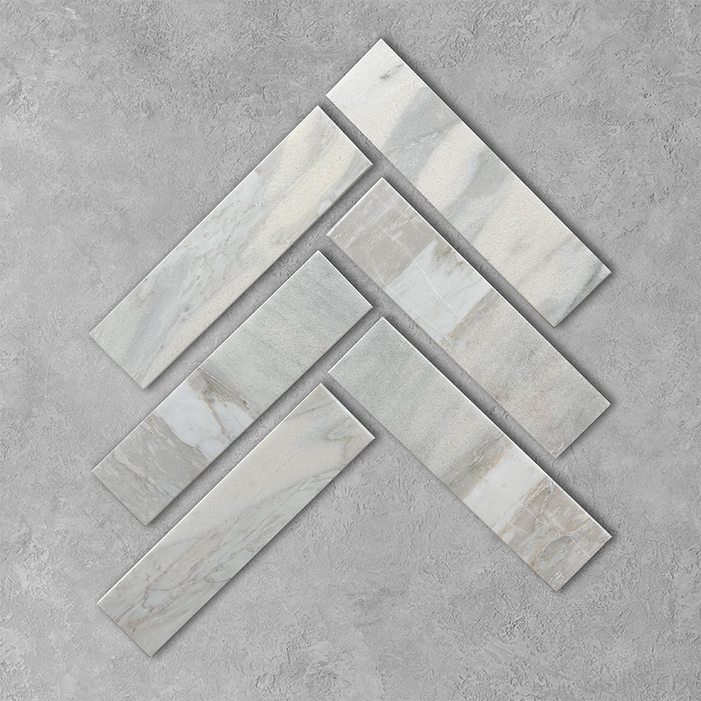 Calacatta Monet Green Marble Metro Tiles