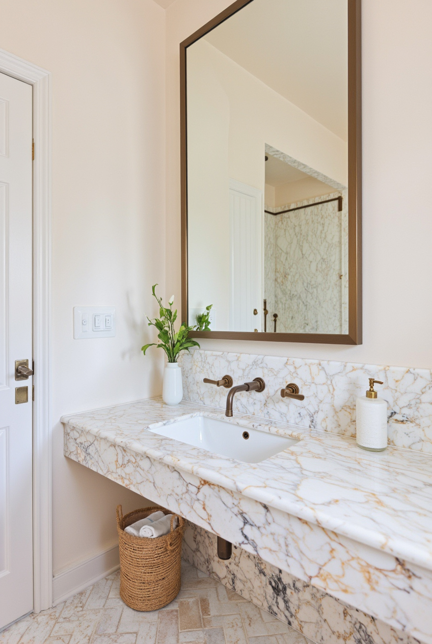 Arabescato Gold Marble XL Slab Tiles - Image 2