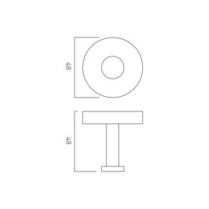 Robe Hook - Bronze specification