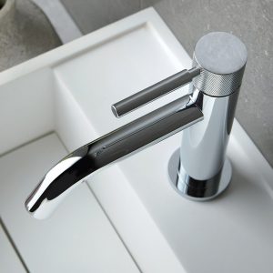 Slimline Deck-Mounted Mono Basin Mixer - Chrome 4
