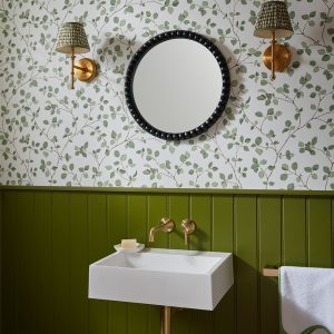 Wall Mounted Slimline Basin Mixer 180mm Spout- Gole Interior