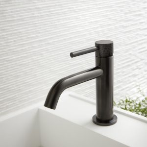 Slimline Mono Basin Mixer Black 
