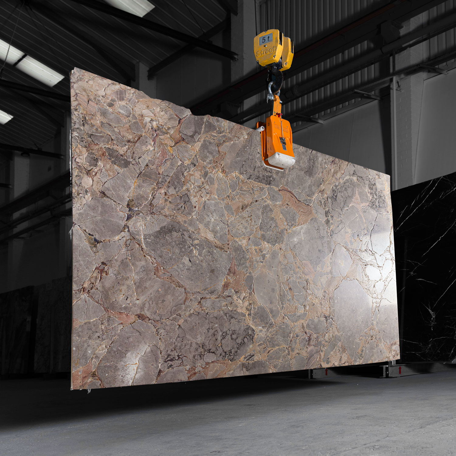 Breccia Bruno Leathered Marble Slabs - Image 5