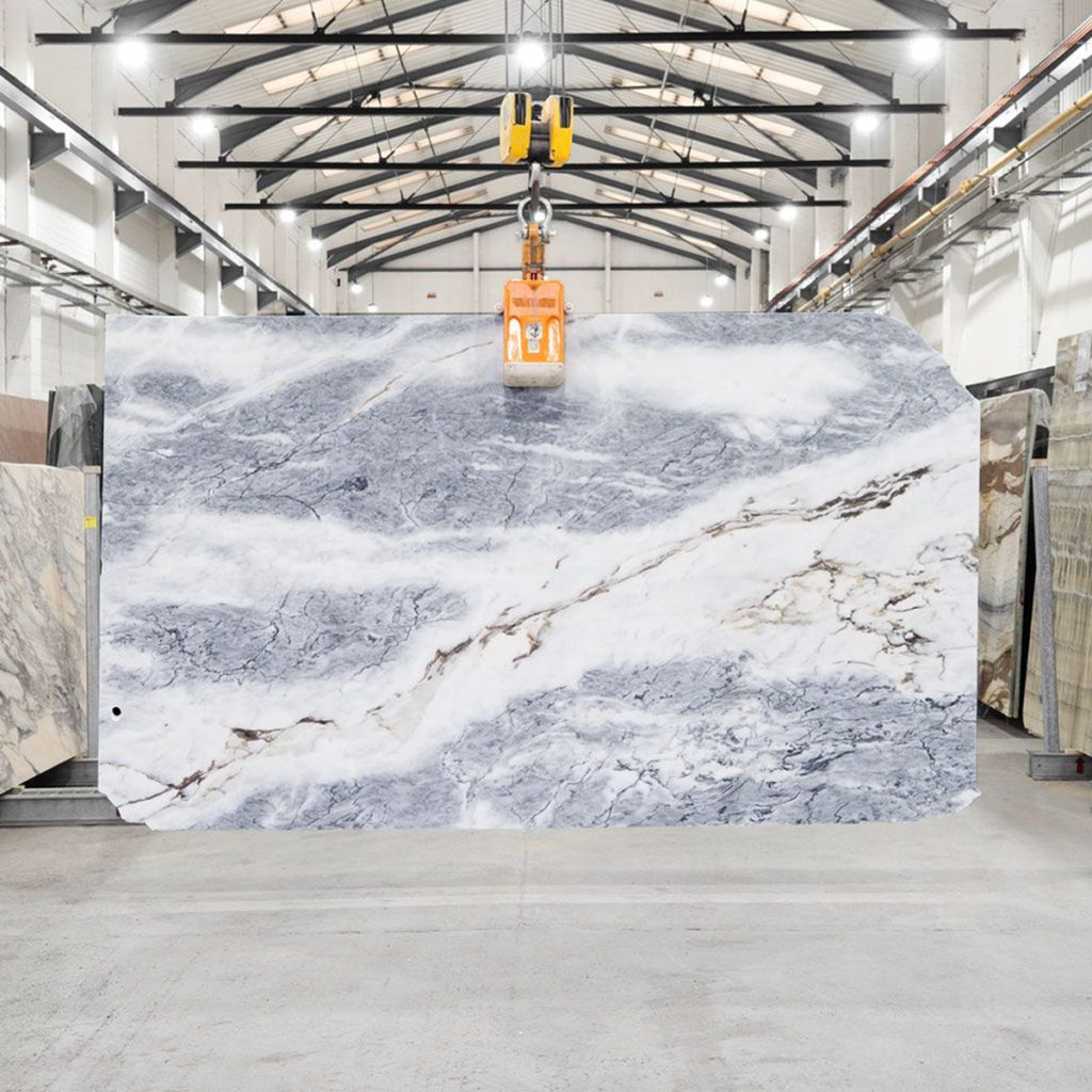 Calacatta Azul Grey Marble Slabs