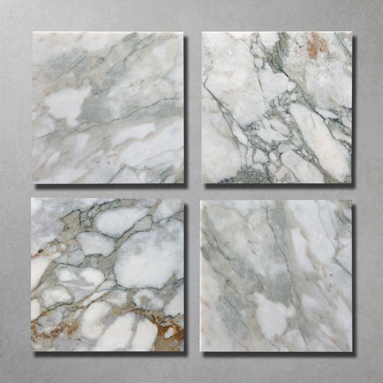 Arabescato Amazon Checker Marble Tile