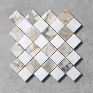 Arabescato Amazon Marble Madras Mosaic