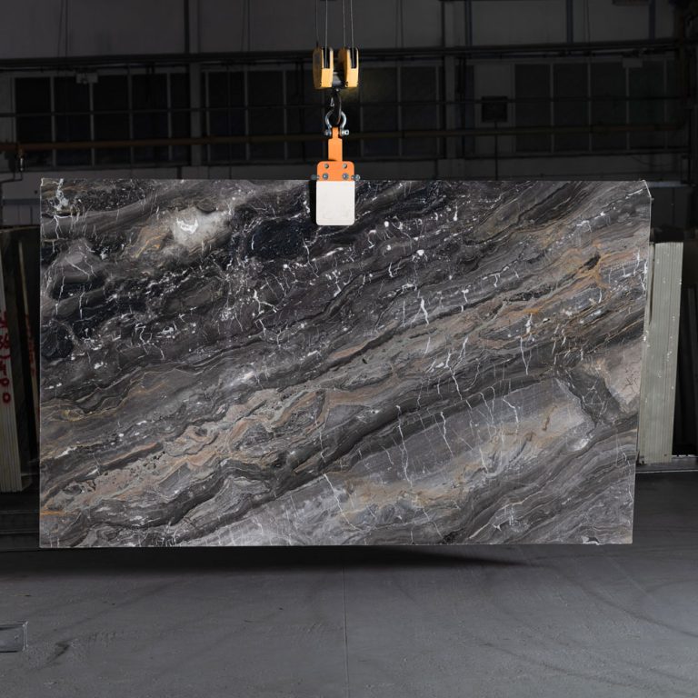 Arabescato Orobico Grigio Brown Marble Slab 44538