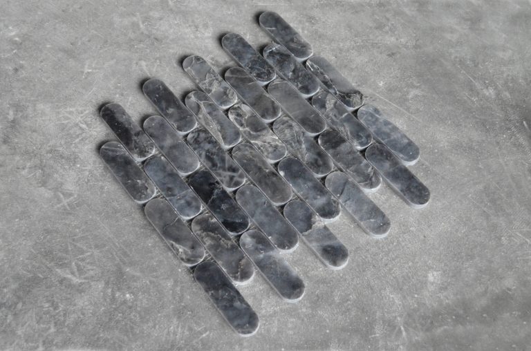Bluestone Marble Polished Pill Mosaic
