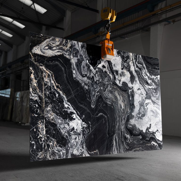 Nero Picasso Black Marble Slab 45431