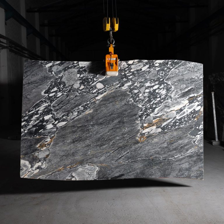 Black Arabescato Marble Slab 48297
