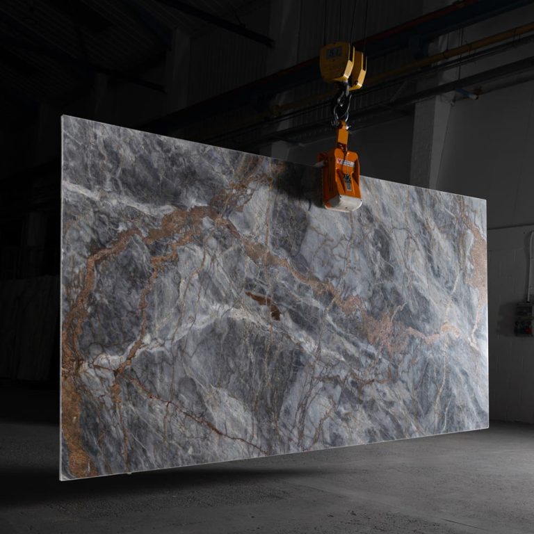 Bluestone Grey Marble Slab 48674