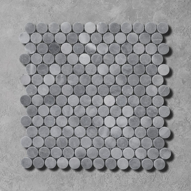 Bluestone Marble Penny Round Mosaic