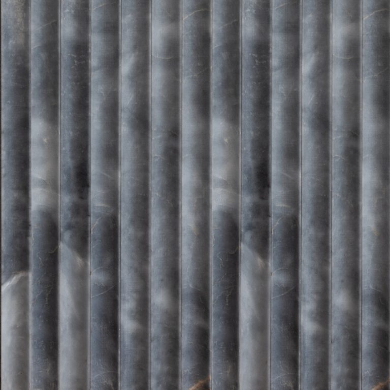 Bluestone Inverted Flute Marble Tile
