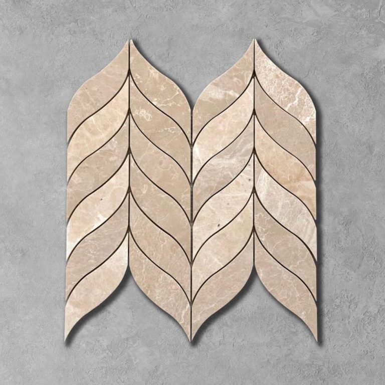 Botticino Marble Leaf Mosaic