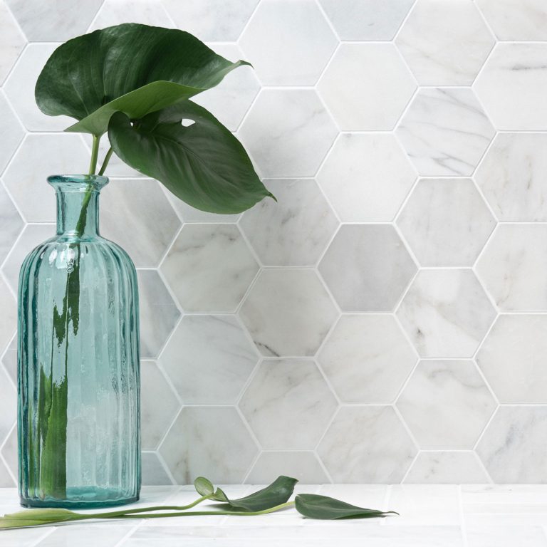 Calacatta Marble XL Hexagon Wall