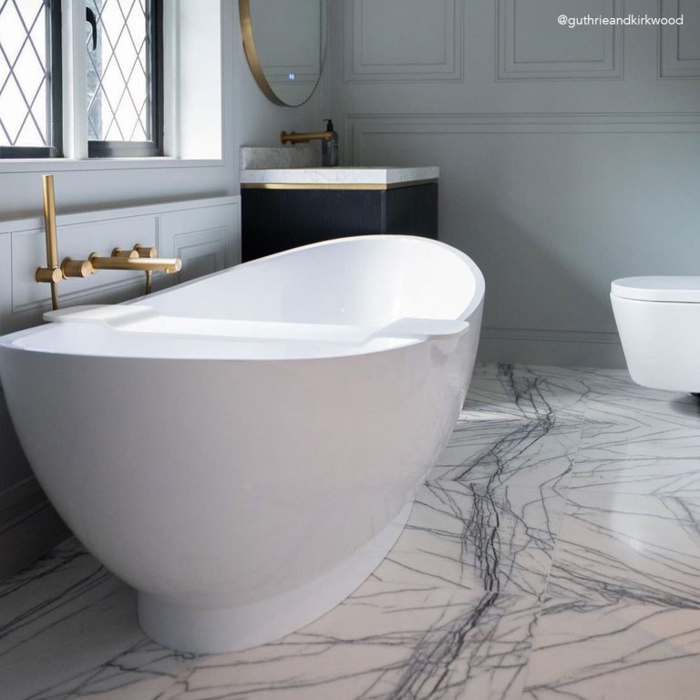 Calacatta Lilac White Marble Tile