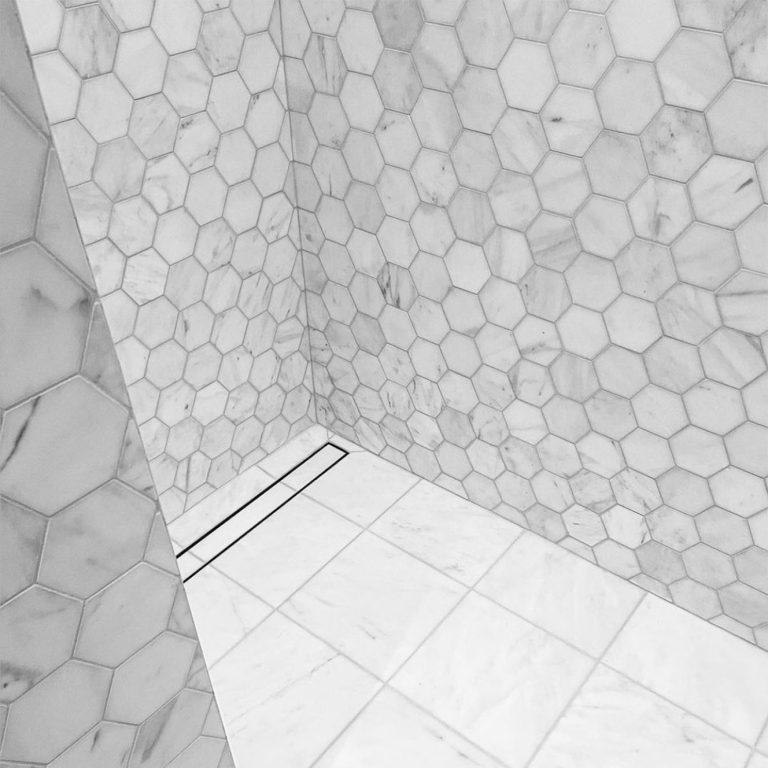 Calacatta Marble XL Hexagon Wall - Shower