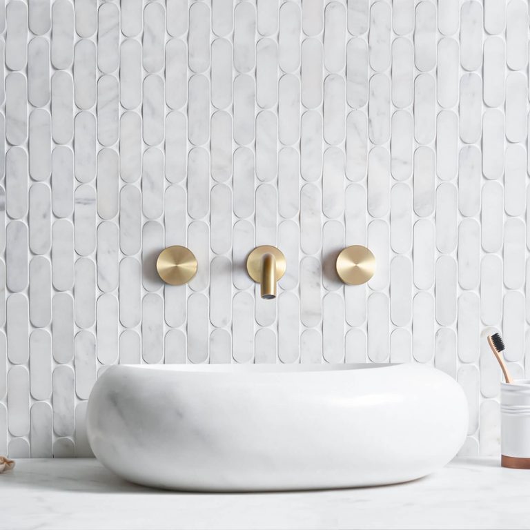 Calacatta Marble Pill Mosaic