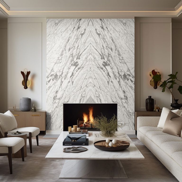 Statuario Venato White Marble Slab 48282