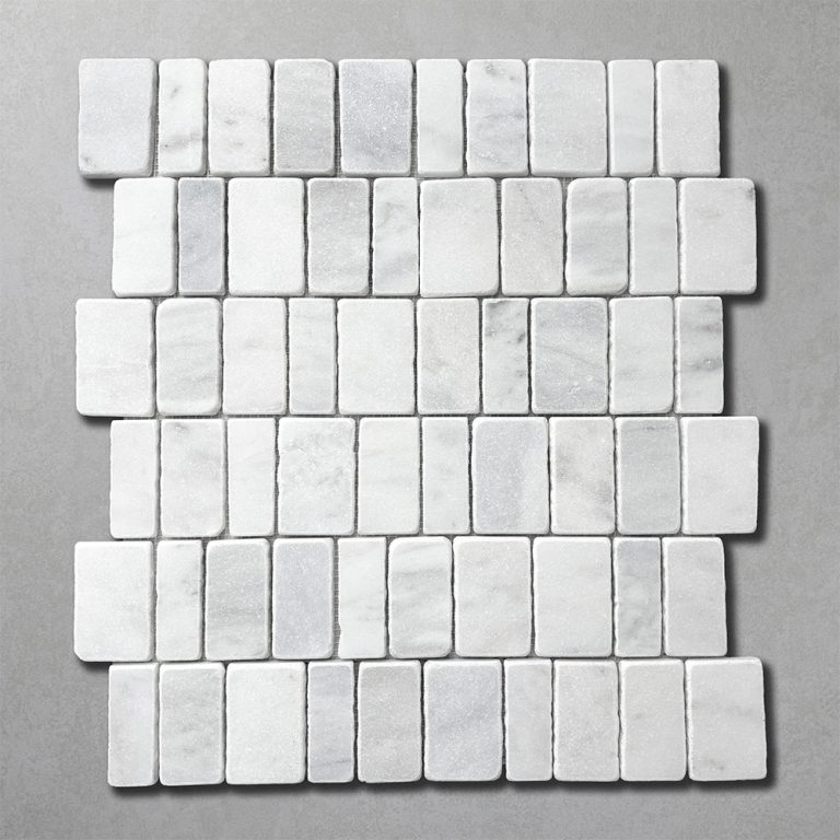 Calacatta White Chopped Mosaic