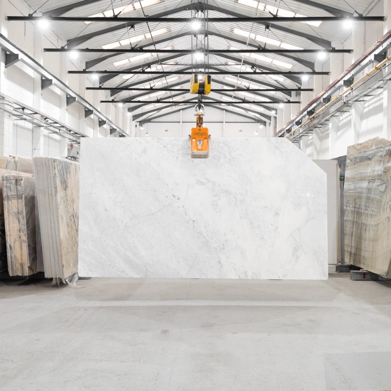 Calacatta White Polished Marble Slab 95779