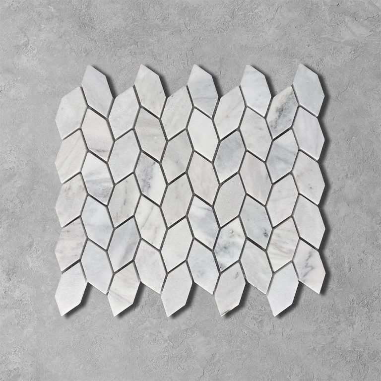 Carrara Ivy Leaf Marble Mosaic