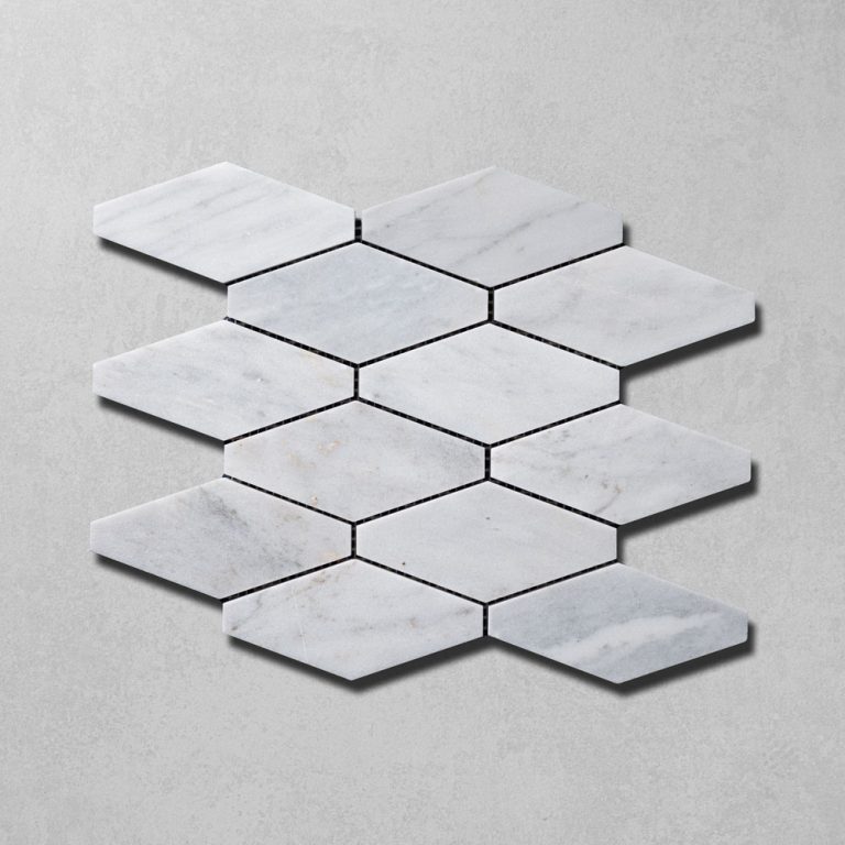 Carrara Marble Kite Mosaic