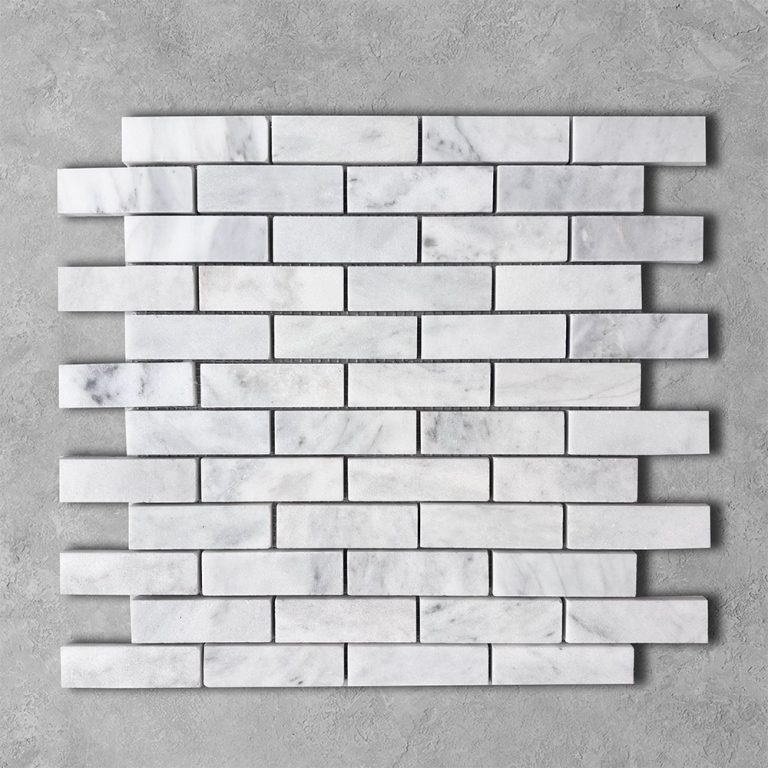 Carrara Marble Subway Mosaic