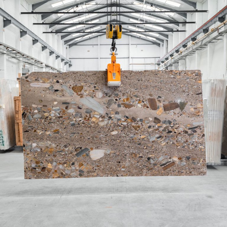 Conglomerate Brown Marble Slab 61028
