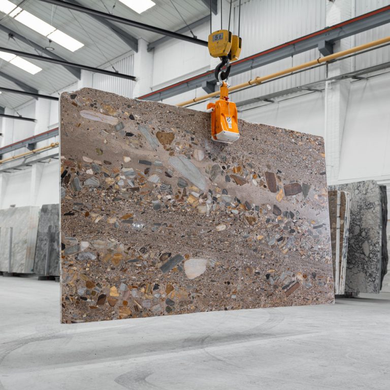 Conglomerate Brown Marble Slab 61028