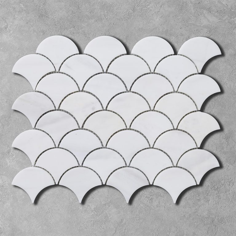 Dolomite Marble Scallop Mosaic