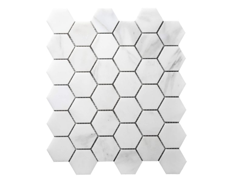Calacatta Marble Hexagon Mosaic