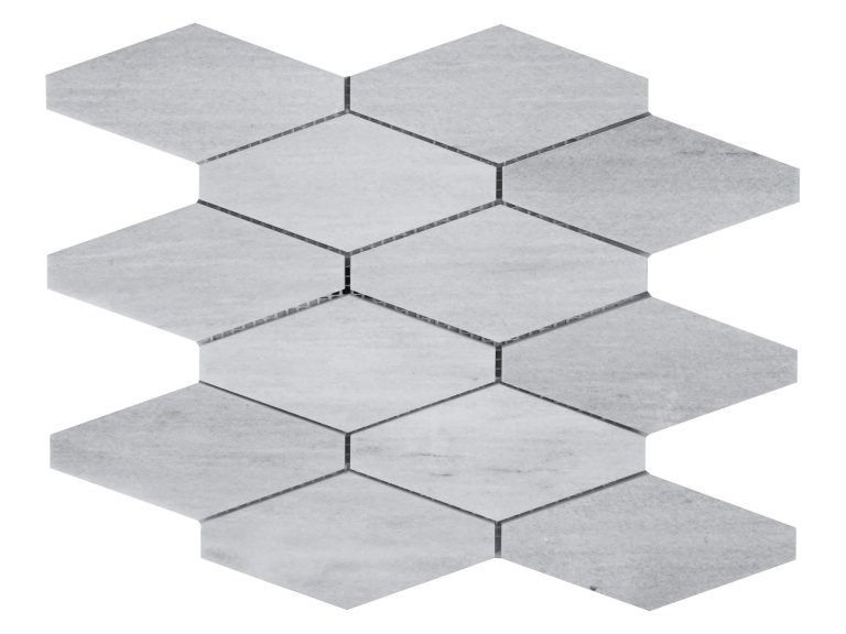 Ice Grey Polished Marble Kite Mosaic