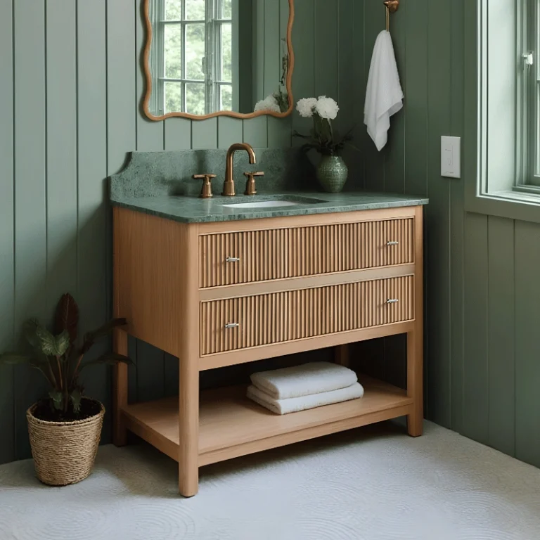 Milano Oak Vanity Cabinet