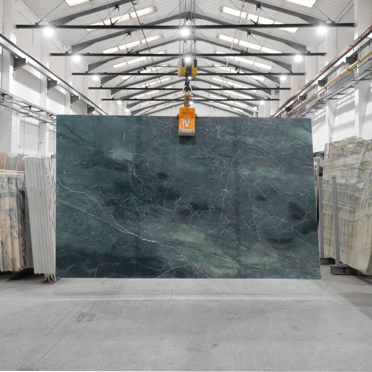 Teal Green Marble Honed Slab 92848