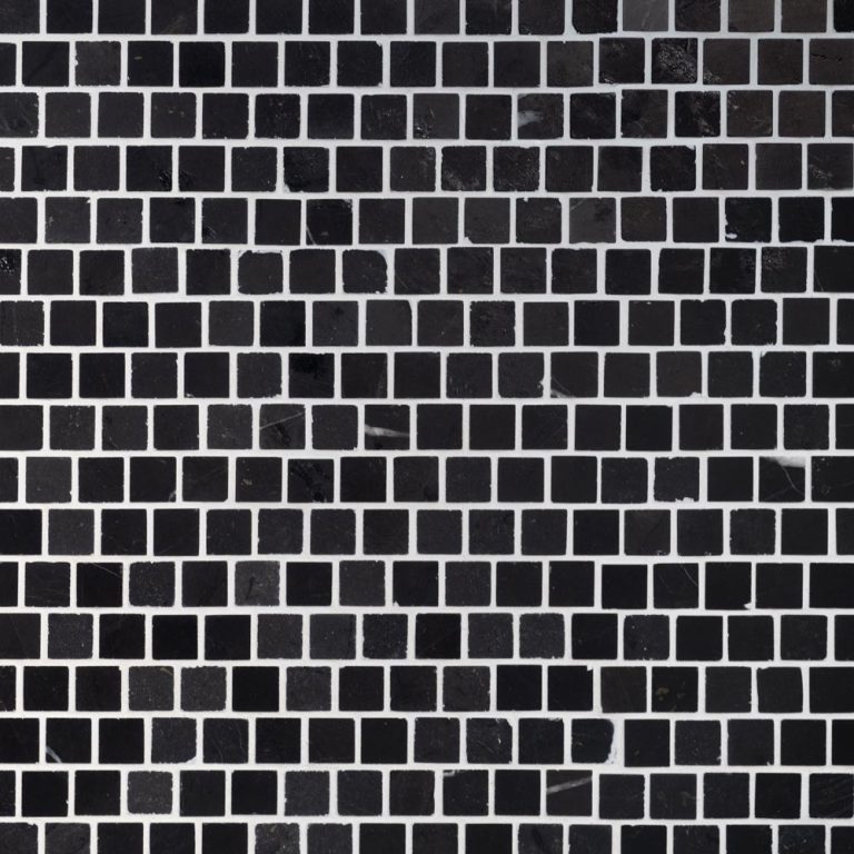 Nero Black Marble Staggered Mini Mosaic