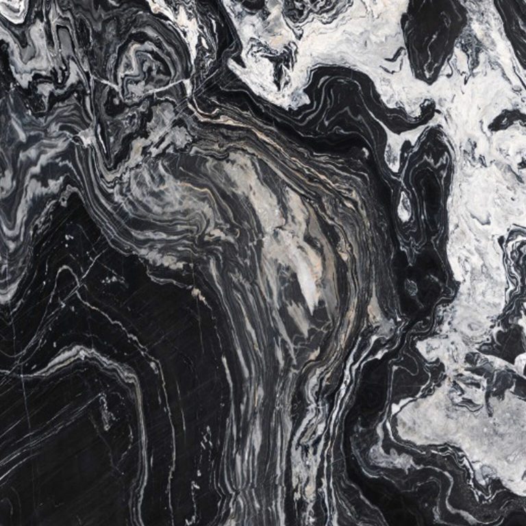 Nero Picasso Black Marble Slab 45431