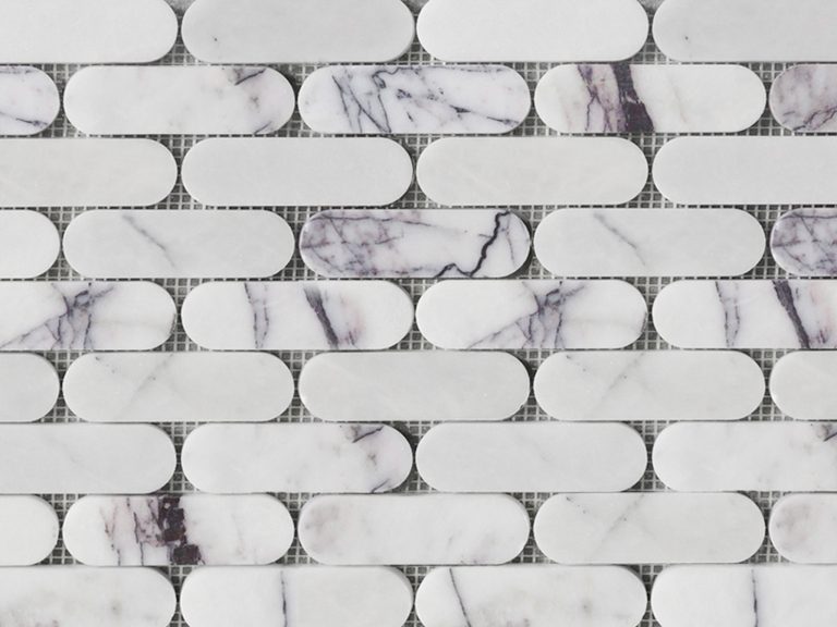 Calacatta Viola Honed Marble Pill Mosaic