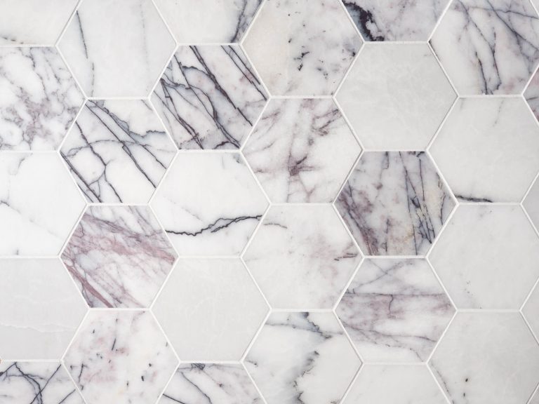 Calacatta Lilac Marble XL Hexagon
