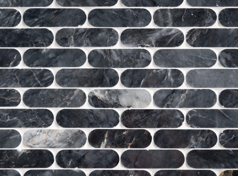 Bluestone Marble Polished Pill Mosaic