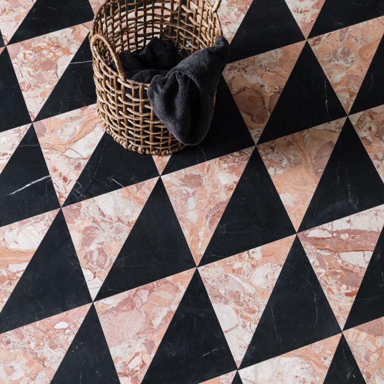 Peach Fuzz Marble Tile Floor