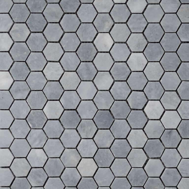 Bluestone Marble Penny Hexagon Mosaic